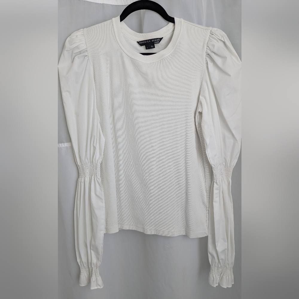 Veronica Beard White Size L Top.